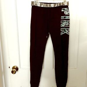 XS VS PINK PALM GYM PANT